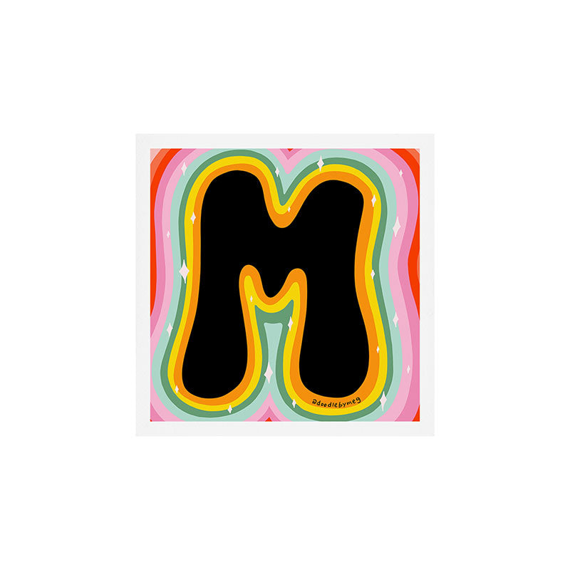 Rainbow M Art Print Gallery Image 1
