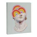 Rainbow Marble Head Canvas Print Gallery Image 8
