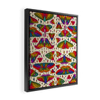 Rainbow Moth Print Framed Canvas Print Gallery Image 2