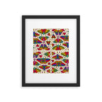Rainbow Moth Print Framed Art Print Gallery Image 6