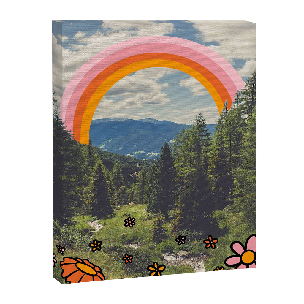 Rainbow Mountain Landscape Canvas Print Gallery Image 6