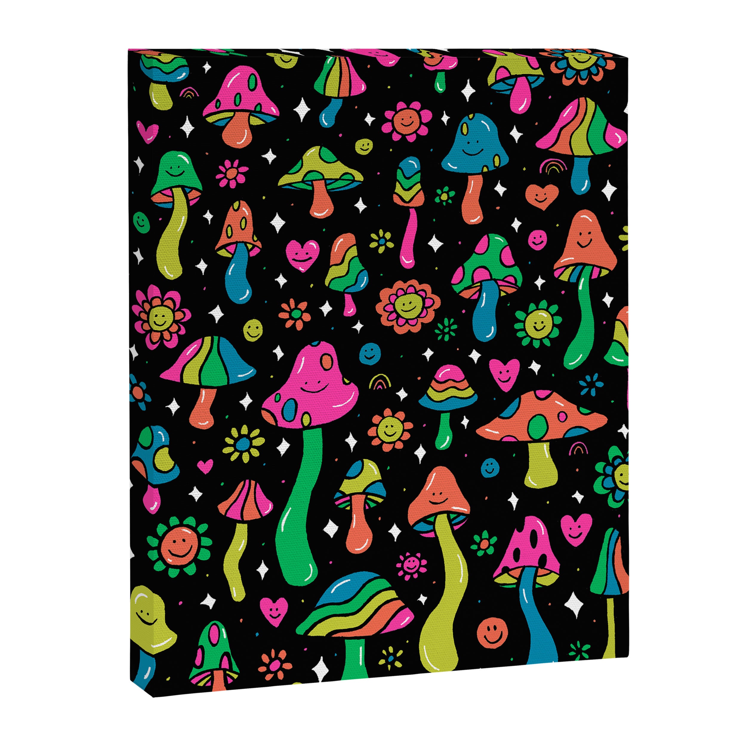 Rainbow Mushrooms Canvas Print Gallery Image 6