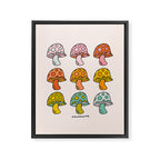 Rainbow Mushrooms Framed Canvas Print Gallery Image 8