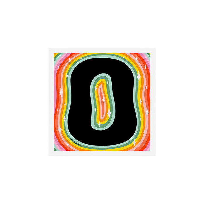 Rainbow O Art Print Gallery Image 1