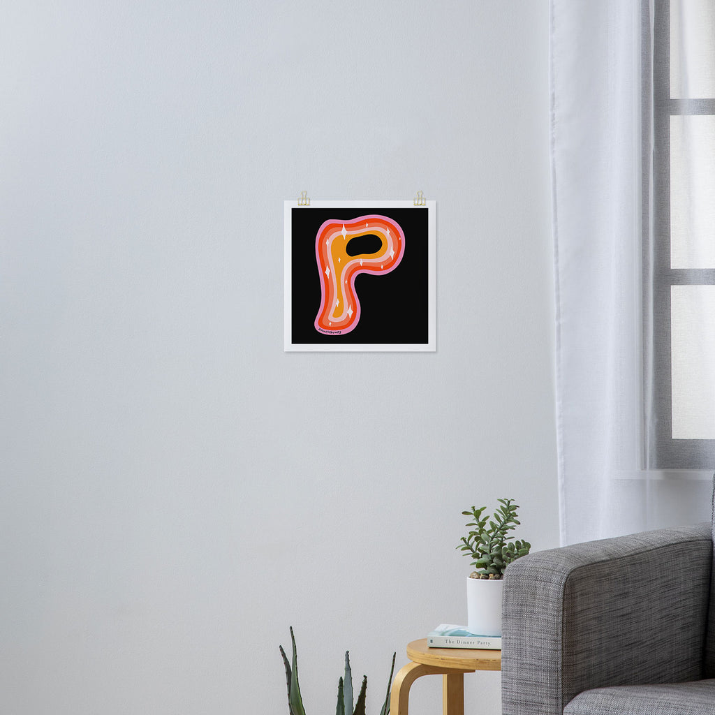 Rainbow P Art Print Gallery Image 3