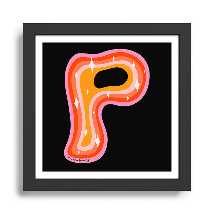 Rainbow P Framed Art Print Gallery Image 1