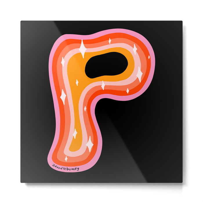 Rainbow P Metal Print Gallery Image 1