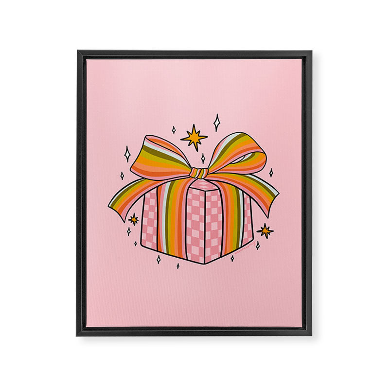 Rainbow Present Framed Canvas Print Gallery Image 8