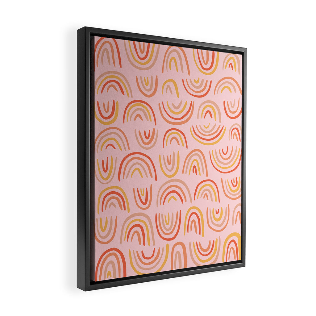 Rainbow Print Framed Canvas Print Gallery Image 2