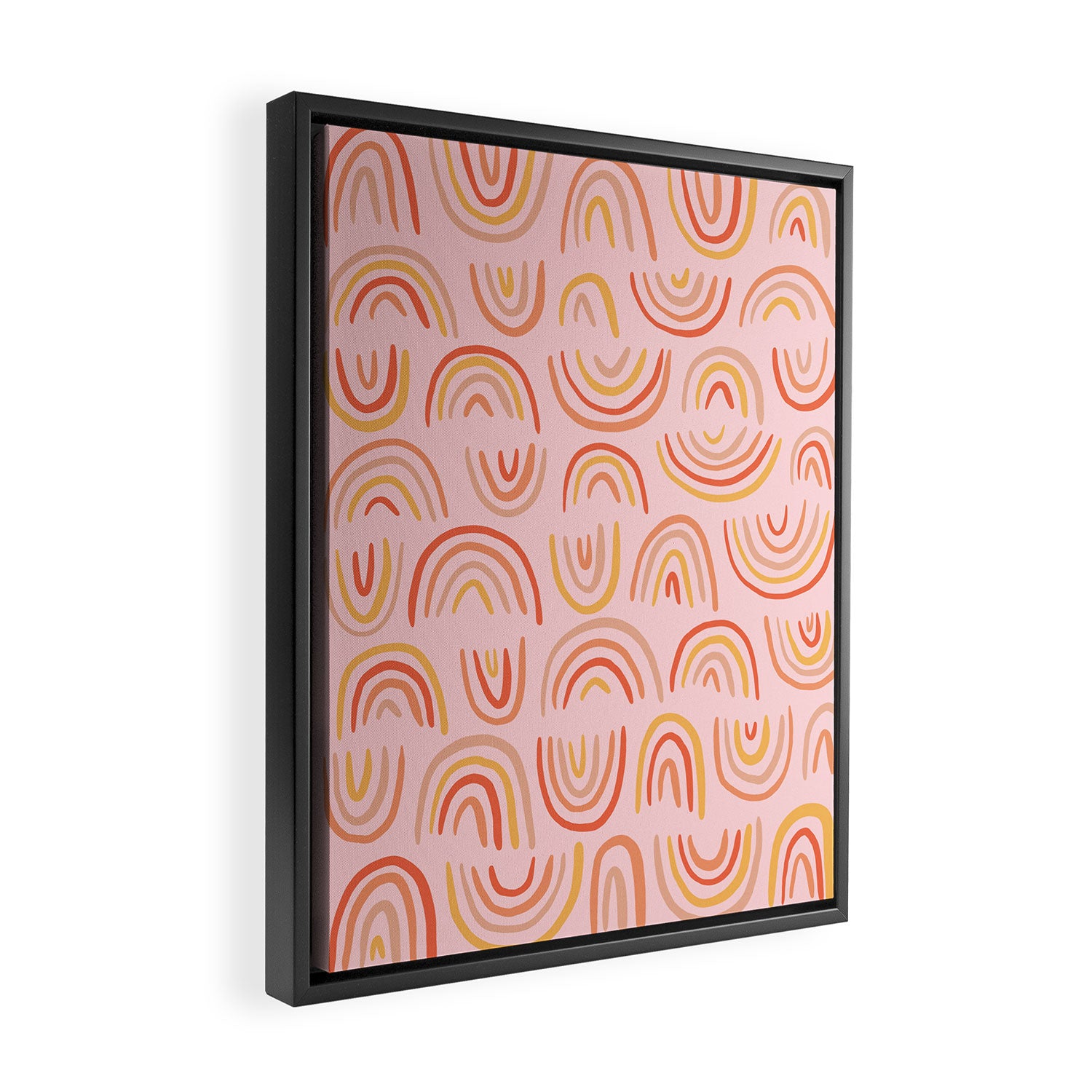 Rainbow Print Framed Canvas Print Gallery Image 2