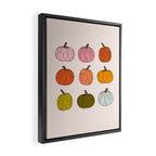 Rainbow Pumpkins Framed Canvas Print Gallery Image 2