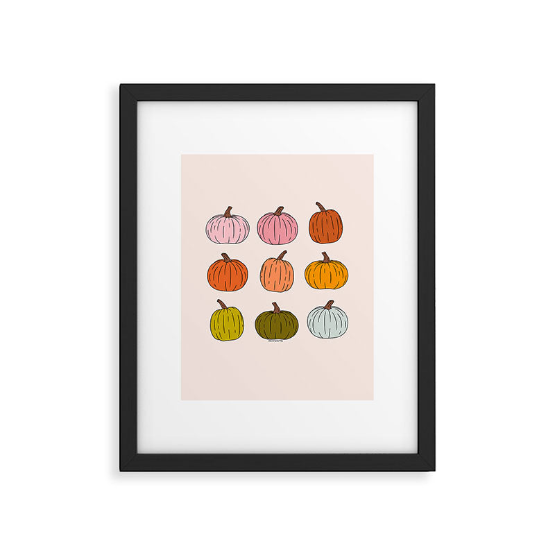 Rainbow Pumpkins Framed Art Print Gallery Image 6