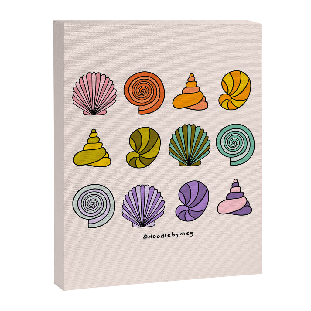 Rainbow Seashells Canvas Print Gallery Image 8