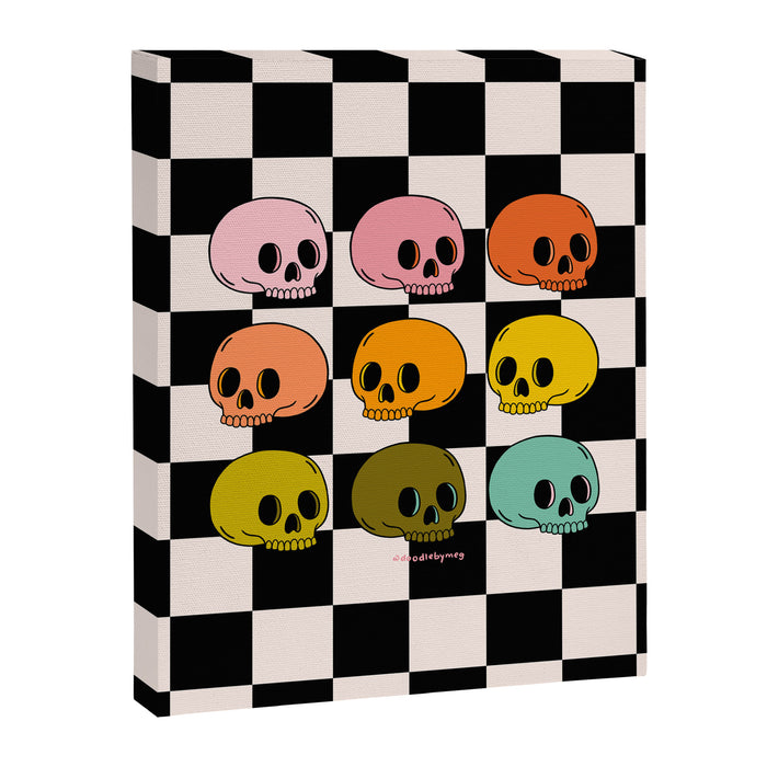 Rainbow Skulls Canvas Print Gallery Image 1