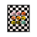 Rainbow Skulls Framed Canvas Print Gallery Image 8