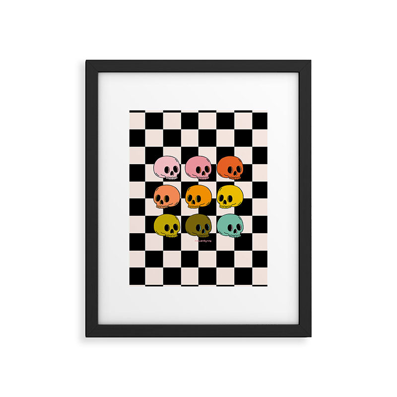 Rainbow Skulls Framed Art Print Gallery Image 6