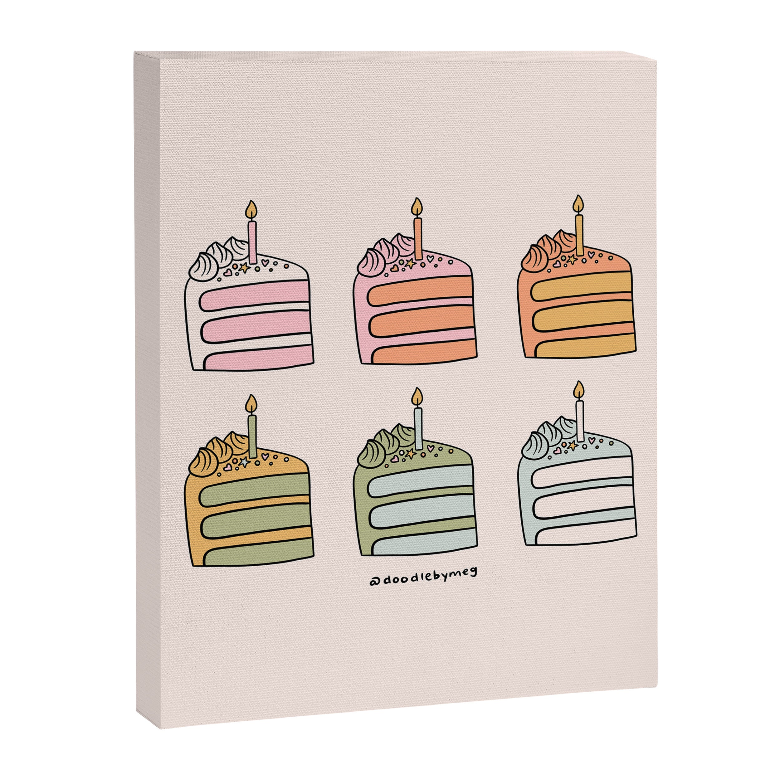 Rainbow Slice of Cake Canvas Print Gallery Image 8