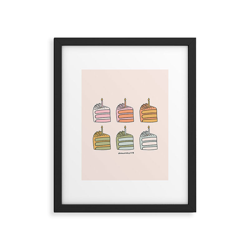 Rainbow Slice of Cake Framed Art Print Gallery Image 6
