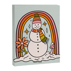 Rainbow Snowman Canvas Print Gallery Image 8