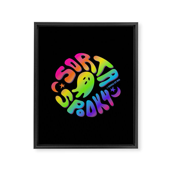 Rainbow Sorta Spooky ©  Framed Canvas Print Gallery Image 1