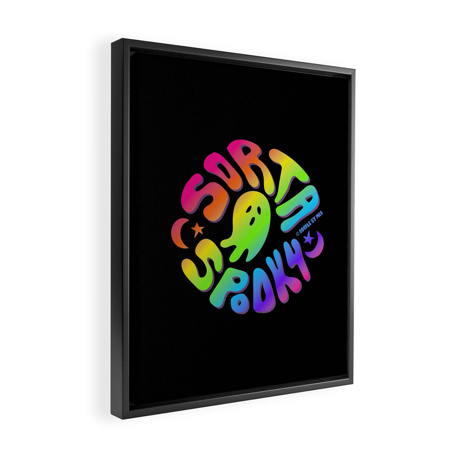 Rainbow Sorta Spooky ©  Framed Canvas Print Gallery Image 2
