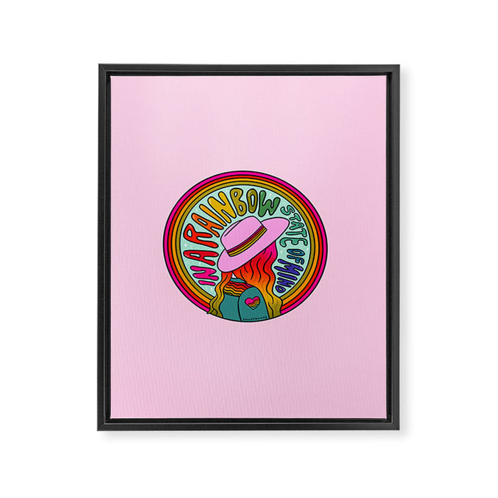 Rainbow State of Mind Framed Canvas Print Gallery Image 1