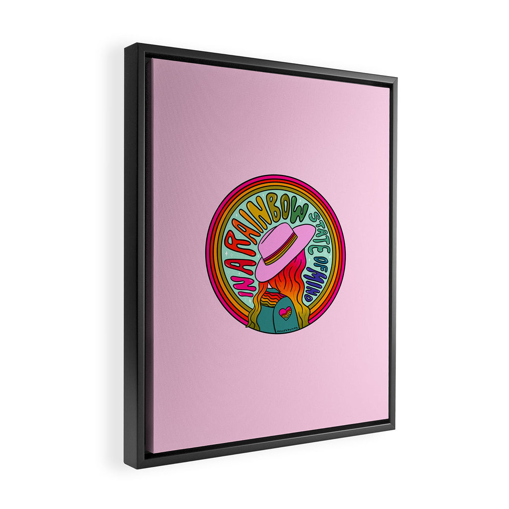 Rainbow State of Mind Framed Canvas Print Gallery Image 2