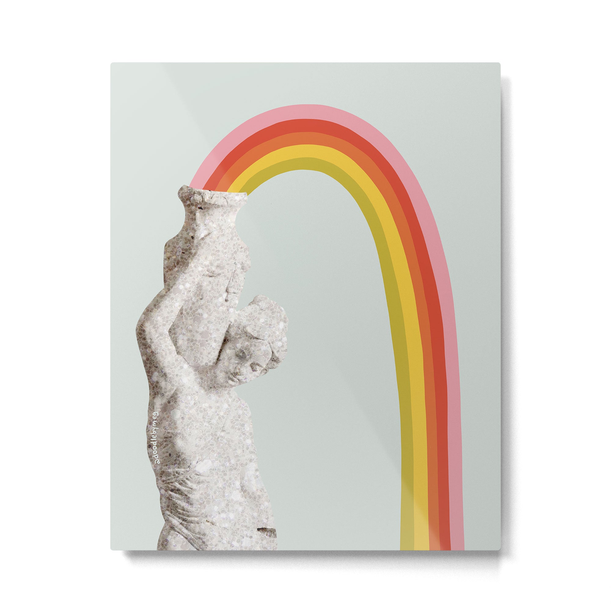 Rainbow Statue Metal Print Gallery Image 6