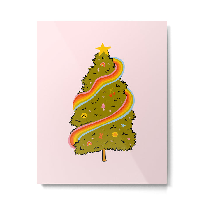Rainbow Tree Metal Print Gallery Image 1