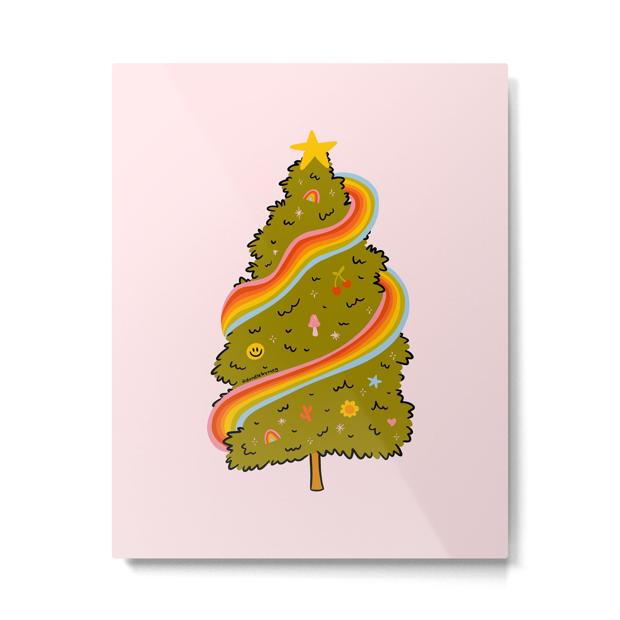Rainbow Tree Metal Print Gallery Image 6