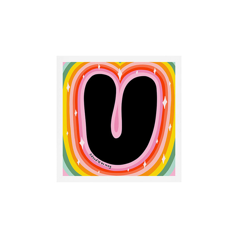 Rainbow U Art Print Gallery Image 1