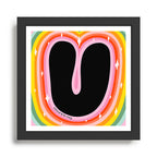 Rainbow U Framed Art Print Gallery Image 1