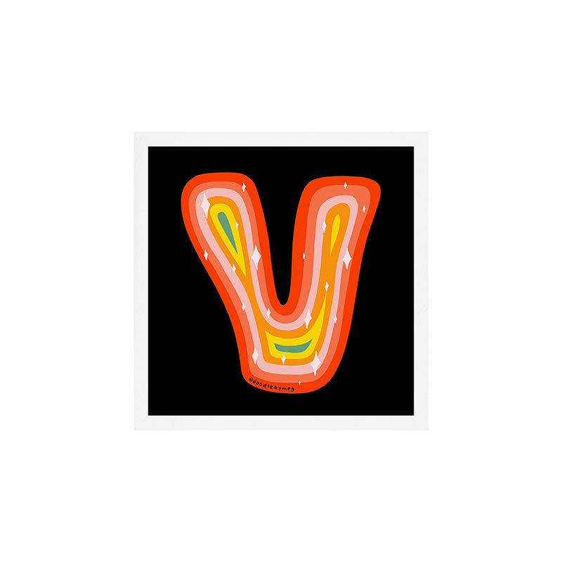 Rainbow V Art Print Gallery Image 1