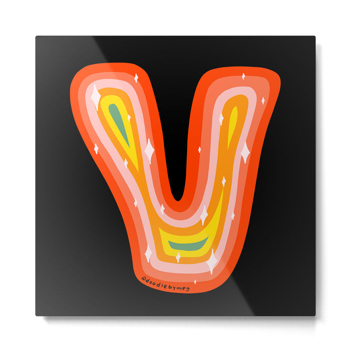 Rainbow V Metal Print Gallery Image 1