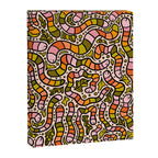Rainbow Worms Print Canvas Print Gallery Image 8