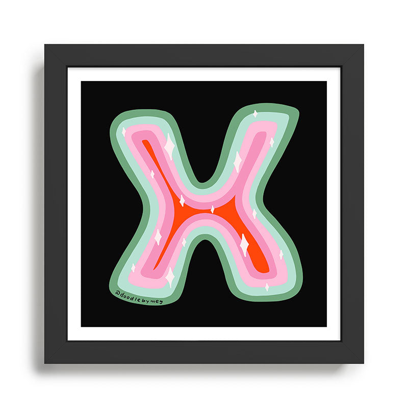 Rainbow X Framed Art Print Gallery Image 1