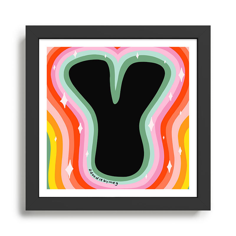 Rainbow Y Framed Art Print Gallery Image 1