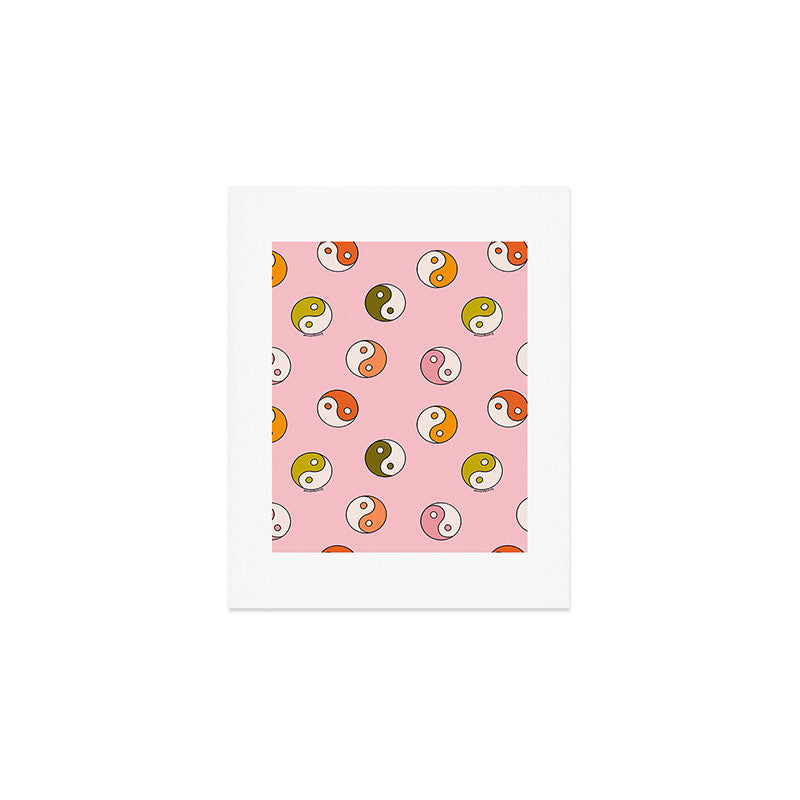 Rainbow Yin Yang Print Art Print Gallery Image 1