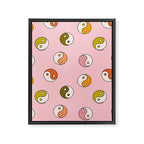 Rainbow Yin Yang Print Framed Canvas Print Gallery Image 8