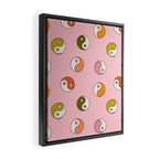 Rainbow Yin Yang Print Framed Canvas Print Gallery Image 2