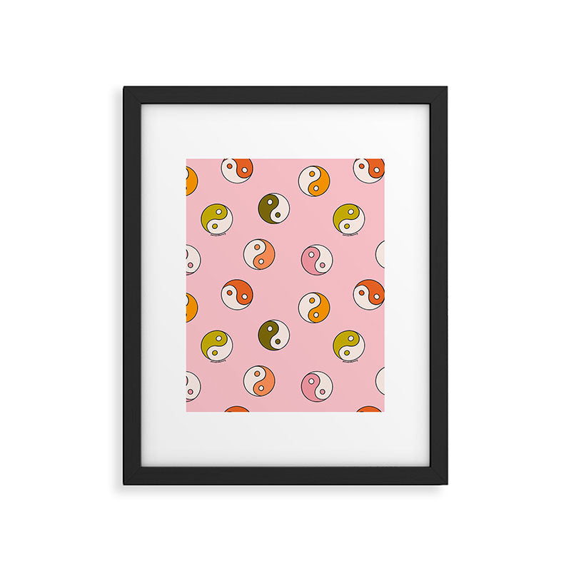 Rainbow Yin Yang Print Framed Art Print Gallery Image 6