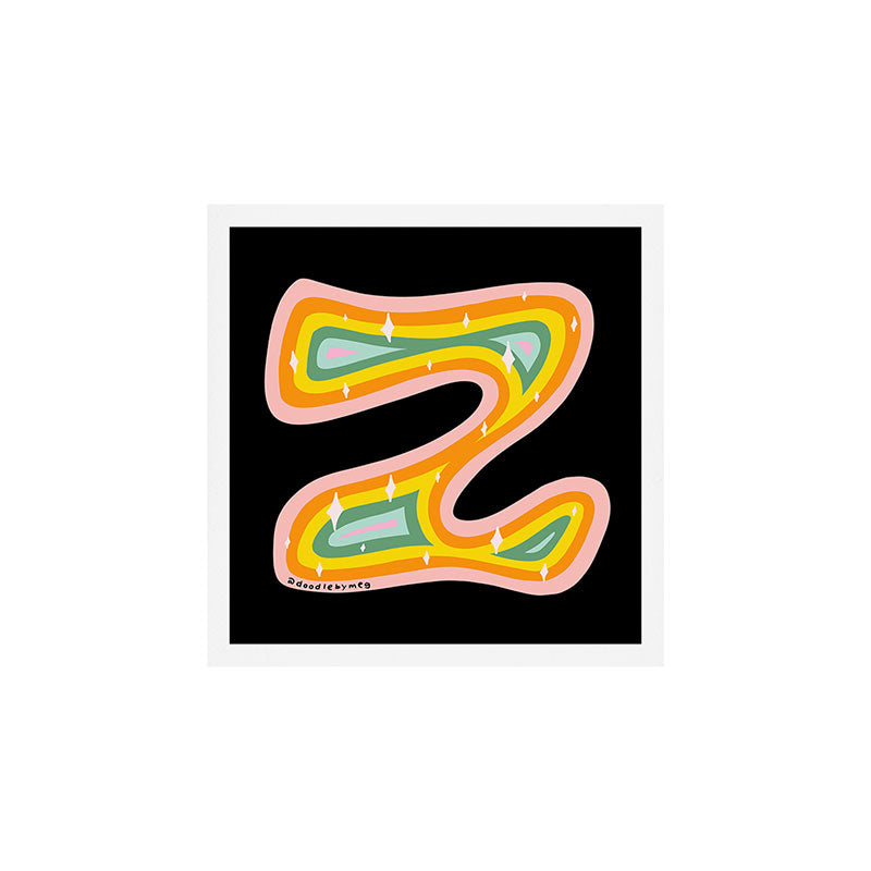 Rainbow Z Art Print Gallery Image 1