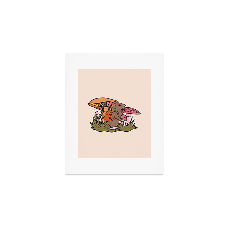 Rat With a Backpack Art Print Gallery Image 1