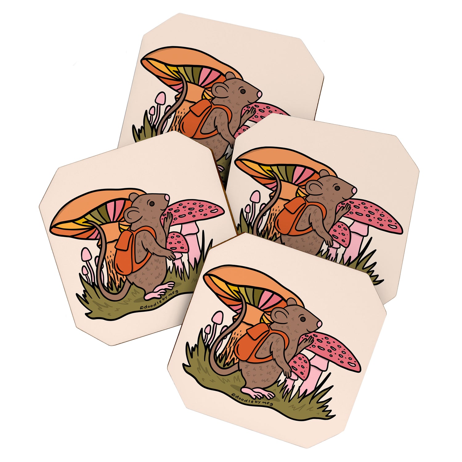 Rat With a Backpack Coaster Gallery Image 1