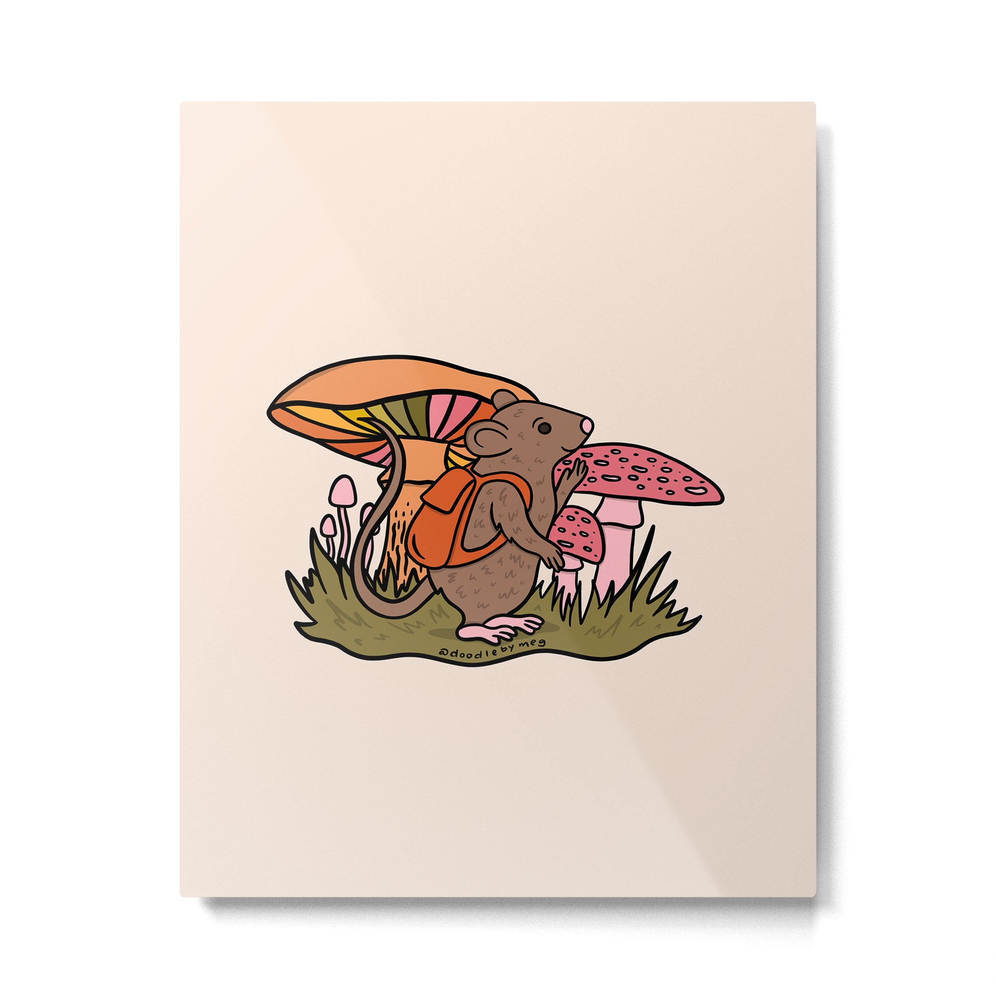 Rat With a Backpack Metal Print Gallery Image 6