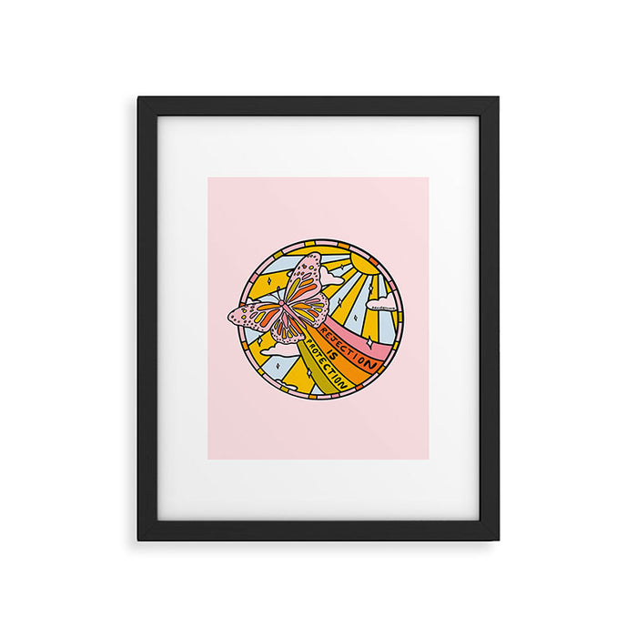 Rejection is Protection Framed Art Print Gallery Image 1