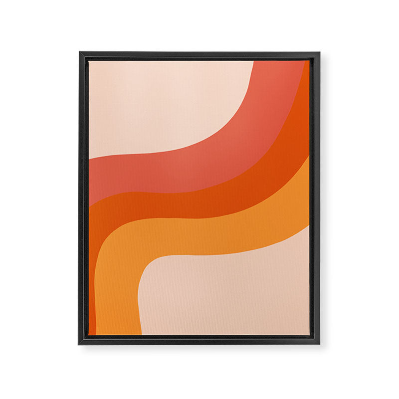 Retro Stripes Framed Canvas Print Gallery Image 6