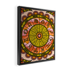 Retro Zodiac Wheel Framed Canvas Print Gallery Image 2