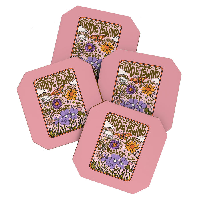 Rhode Island Wildflowers Coaster Gallery Image 1