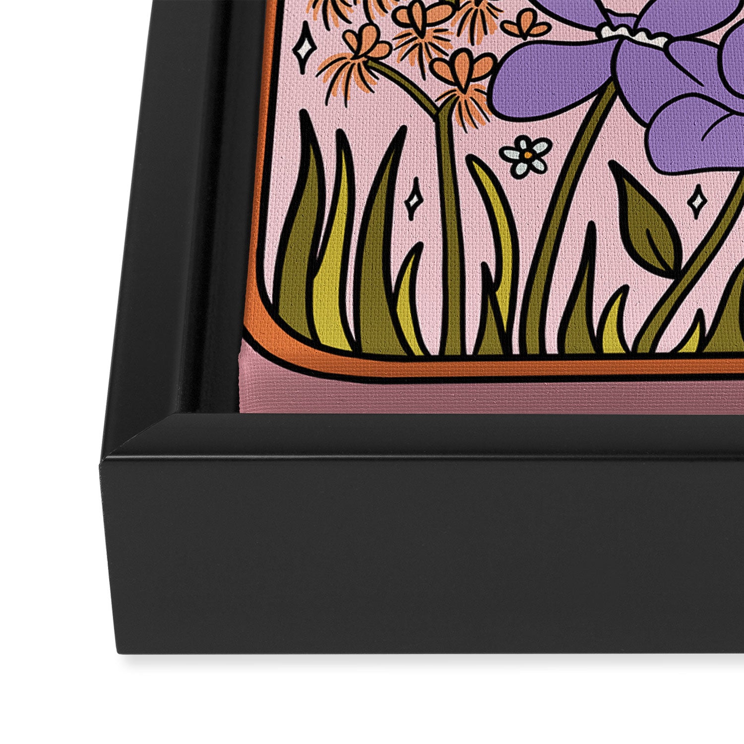 Rhode Island Wildflowers Framed Canvas Print Gallery Image 3